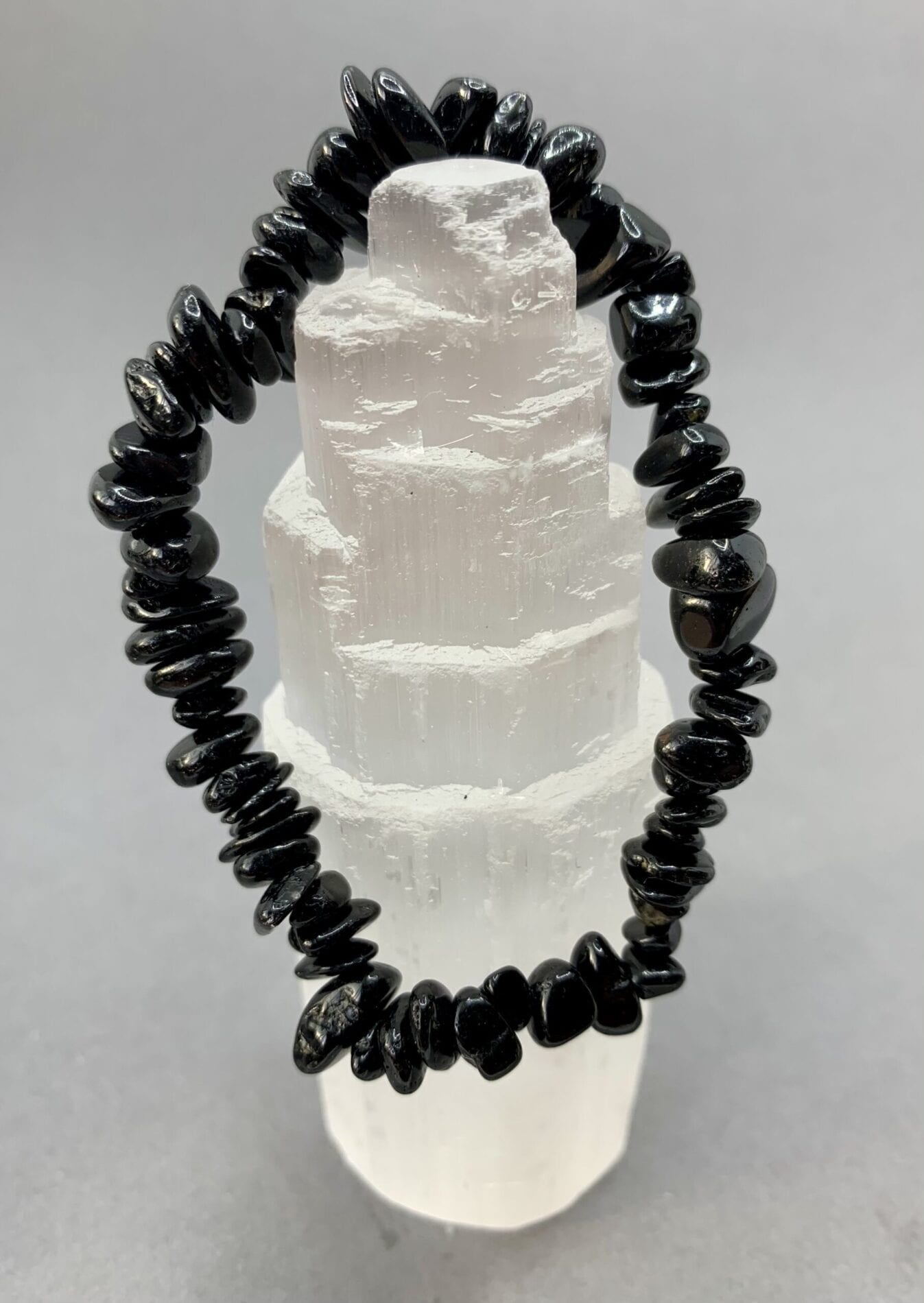 Black Tourmaline Chip Bracelet Crystal Falls