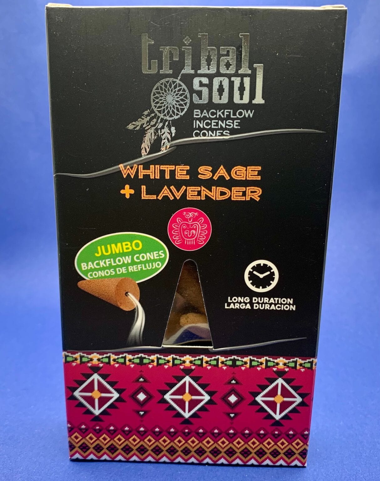 Tribal Soul White Sage And lavender Backflow Incense Cones Crystal Falls