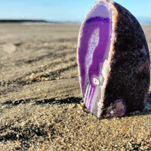 Beautiful Dyed Purple Agate Geode