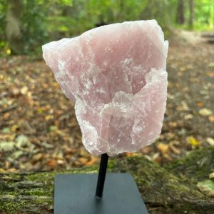 Raw Extra Large 1 kilo Rose Quartz (on Stand)