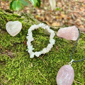 Rose Quartz Gift Set (large heart)