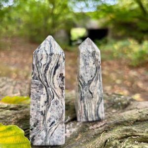 Zebra Jasper Tower - Large - approx 9.5cm